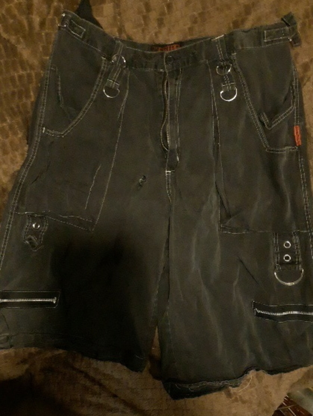 Vintage Tripp NYC Men's Black Cargo Shorts